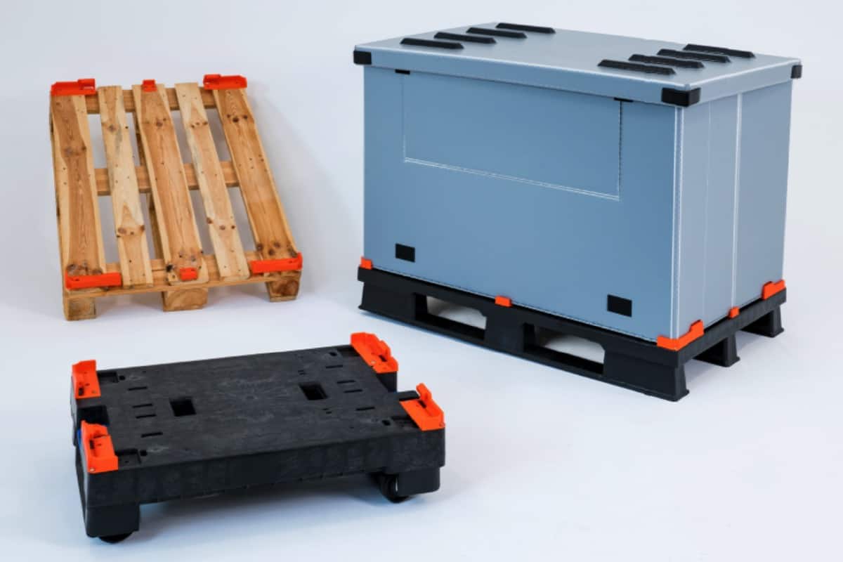 ThorLock Durch den Einsatz von ThorLock wird jede Palette zu einem Behälter. Egal ob Holz-, Kunststoff-, oder Stahl-Paletten, ThorLock ist einfach zu montieren, durch mehrere Optionen der Befestigung individuell einsetzbar.